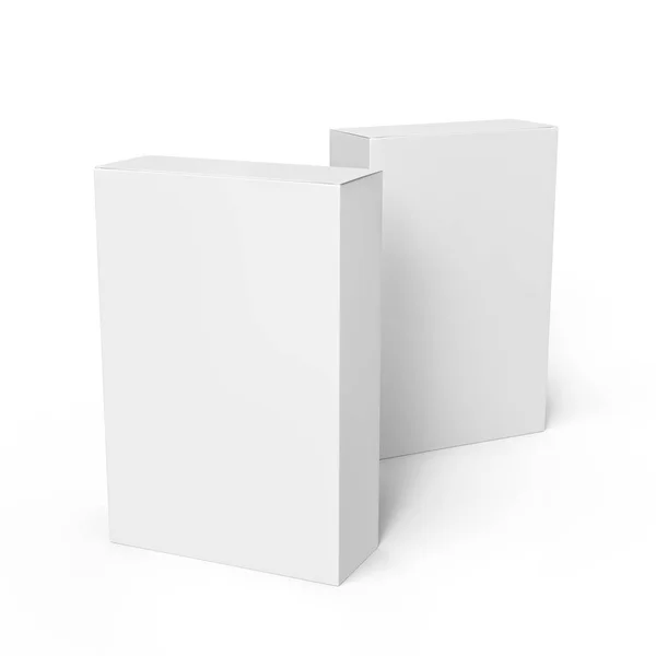 Diseño de cajas en blanco — Foto de Stock