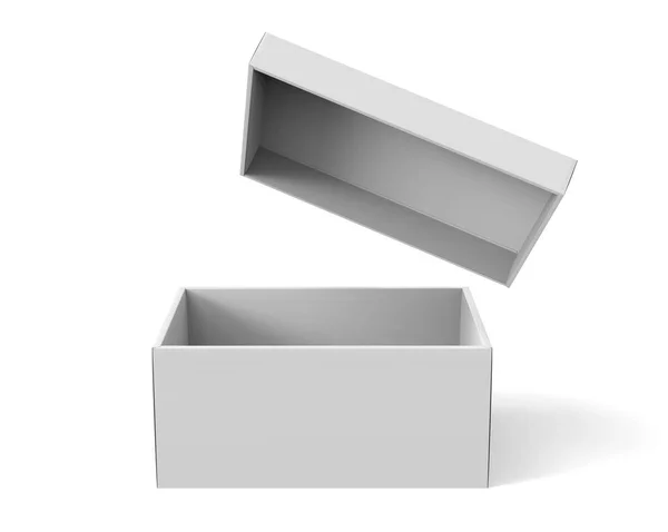 Caja de papel en blanco — Foto de Stock