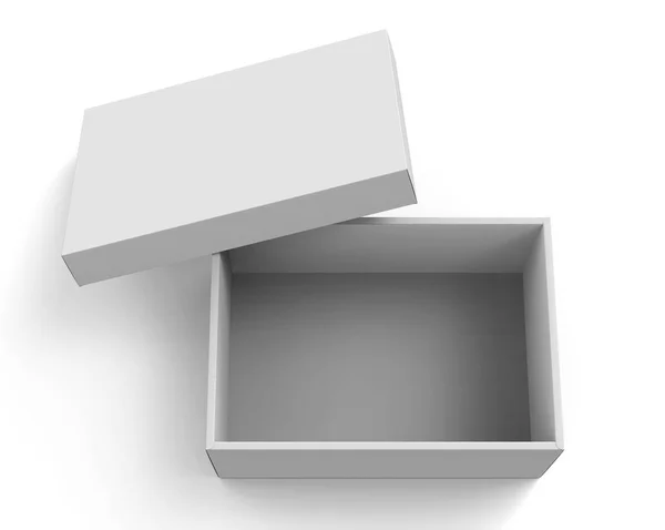 Caja de papel en blanco — Foto de Stock