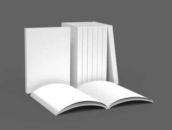 Livros em branco design — Fotografia de Stock