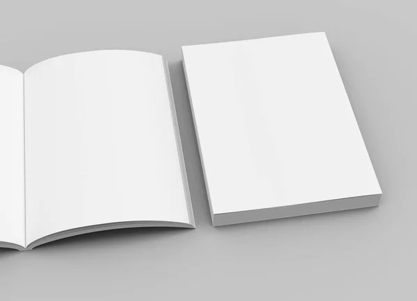 Livros em branco design — Fotografia de Stock