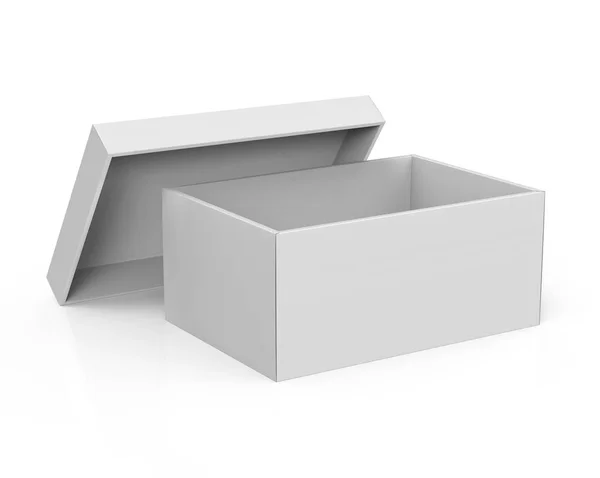 Caja de papel en blanco — Foto de Stock