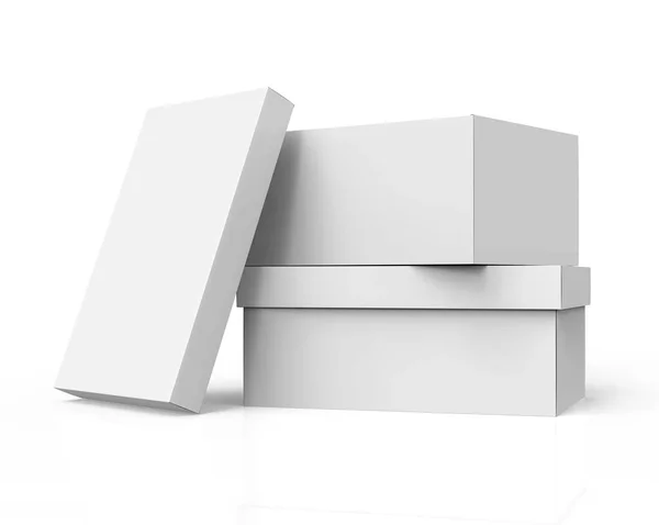 Diseño de cajas en blanco —  Fotos de Stock