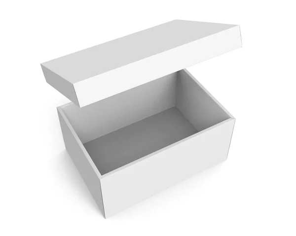 Diseño de caja en blanco — Foto de Stock