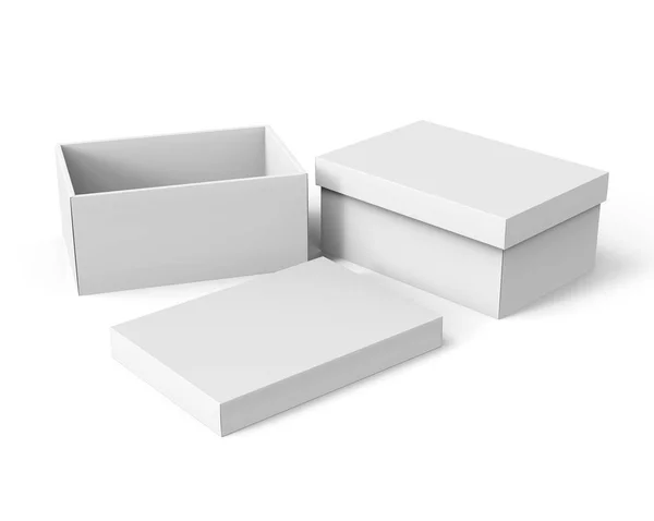 Дизайн пустых коробок — стоковое фото