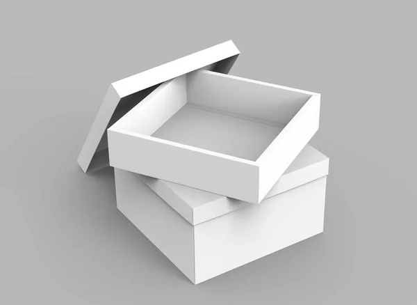 Cajas de papel en blanco —  Fotos de Stock