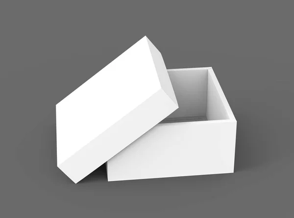 Diseño de caja en blanco — Foto de Stock