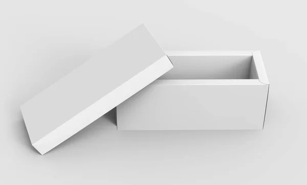 One blank paper white box — Stock Photo, Image