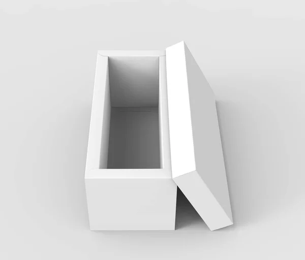 Bir boş kağıt beyaz kutu — Stok fotoğraf