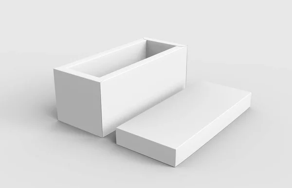 Abrir caja de papel en blanco —  Fotos de Stock