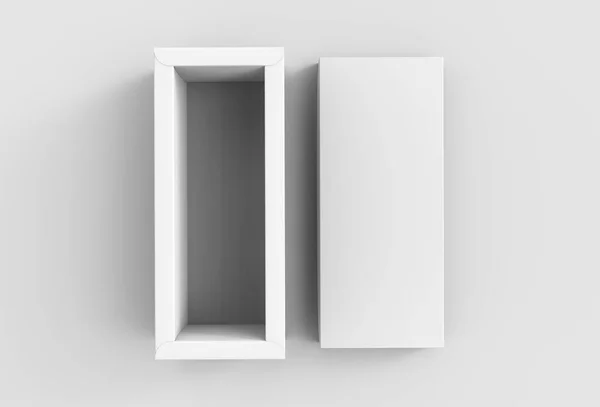トップ ビューの空白のボックス — ストック写真