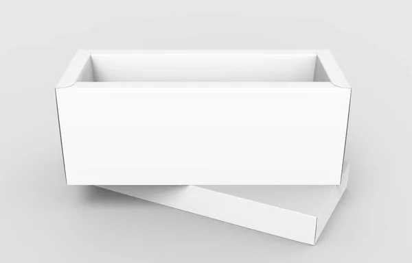 Open blank paper box — Stock Photo, Image