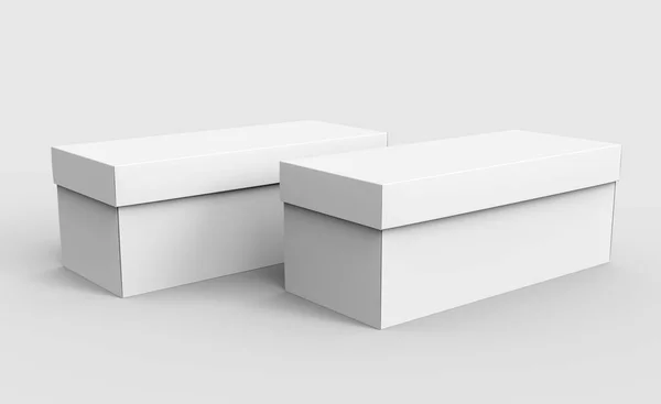Caixas de papel em branco — Fotografia de Stock