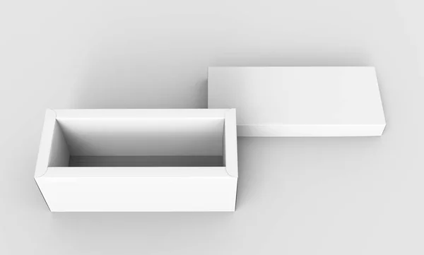 Open blank paper box — Stock Photo, Image