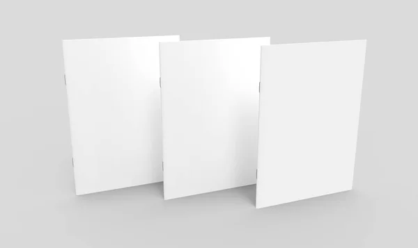 Prázdné bílé časopisy — Stock fotografie