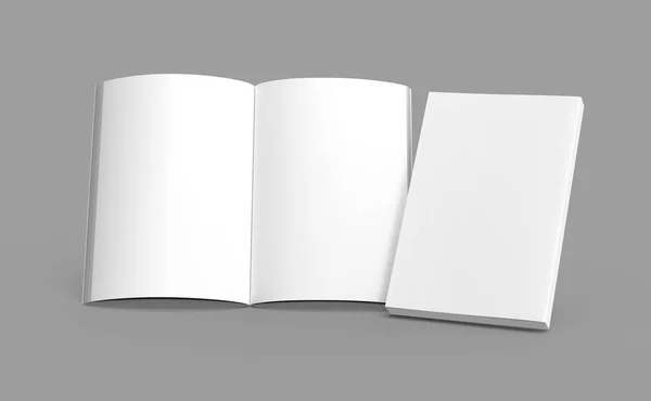 Plantilla de libro en blanco — Foto de Stock