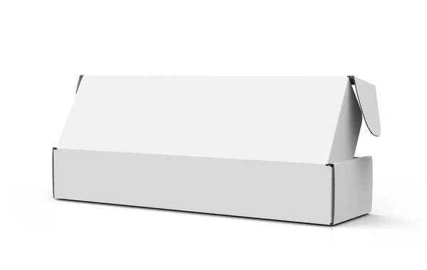 Prázdný papír krabice mock-up — Stock fotografie
