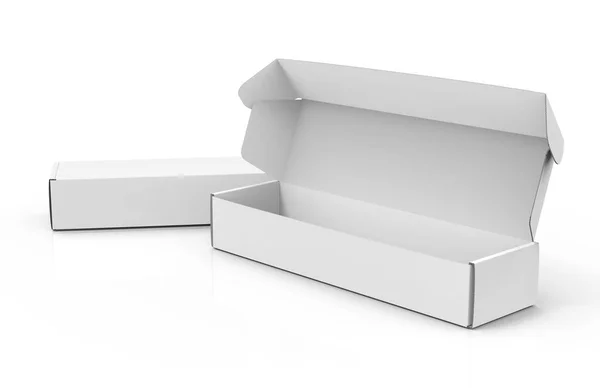 空白の紙ボックスを模擬 — ストック写真