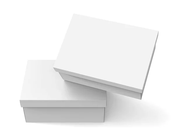 Modelo de caixa de papel em branco — Fotografia de Stock