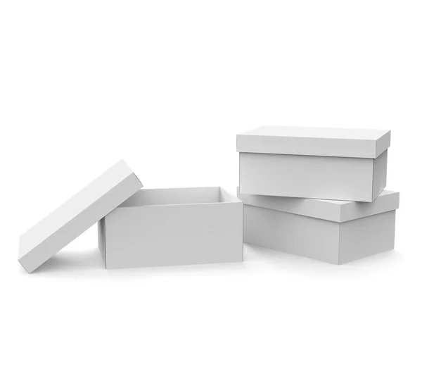 Plantilla de caja de papel en blanco — Foto de Stock
