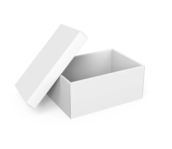 Modelo de caixa de papel em branco — Fotografia de Stock