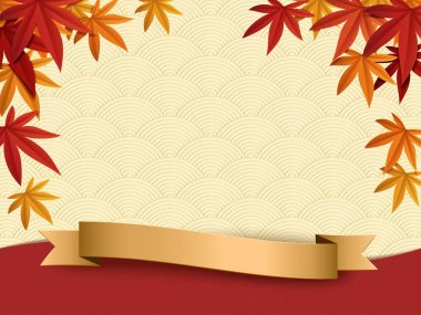 Sonbahar sezonu arka plan tasarım