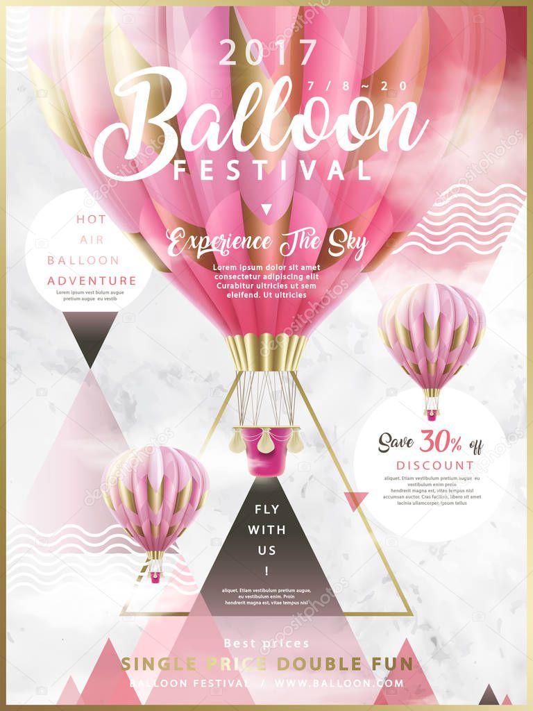 Balloon festival ads