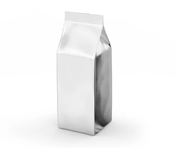 Kávové zrno balíček maketa — Stock fotografie