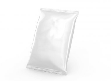 İnci beyaz folyo paket mockup