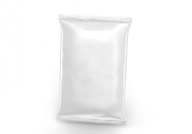 İnci beyaz folyo paket mockup