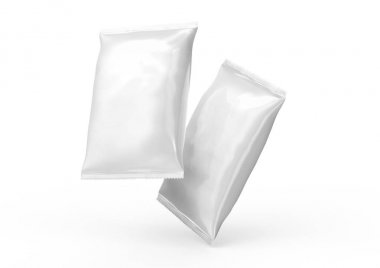 İnci beyaz folyo paket mockup