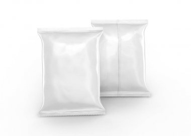 İnci beyaz folyo paket mockup
