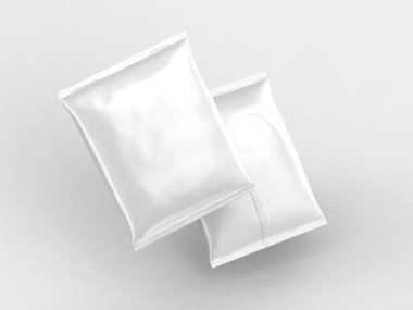 İnci beyaz folyo paket mockup