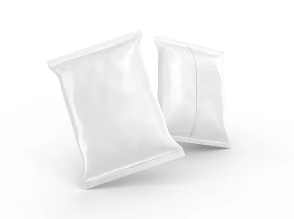 Modélisation du paquet de papier d'aluminium blanc perle — Photo