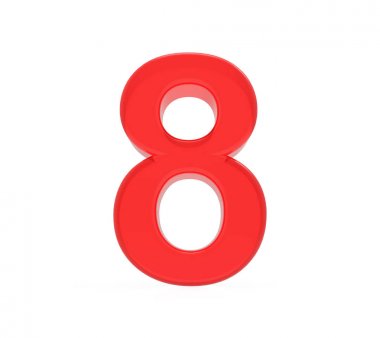 Kırmızı sayı 8