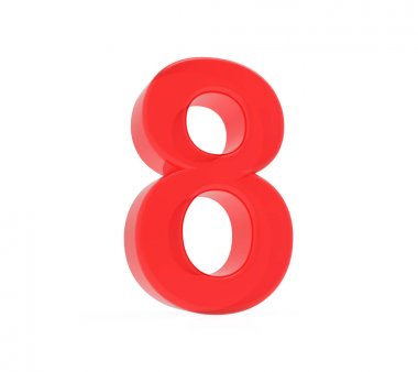Kırmızı sayı 8