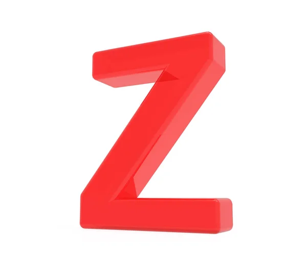 Letra roja Z — Foto de Stock