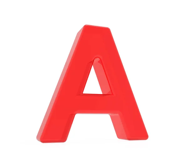 Red letter A — Stock Photo, Image