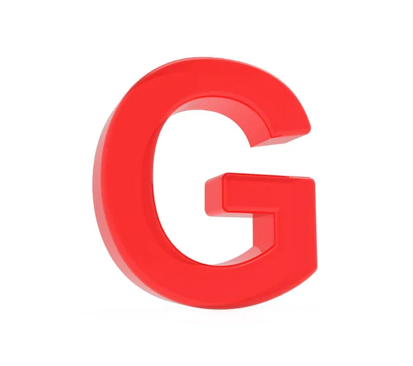 Piros betű G — Stock Fotó