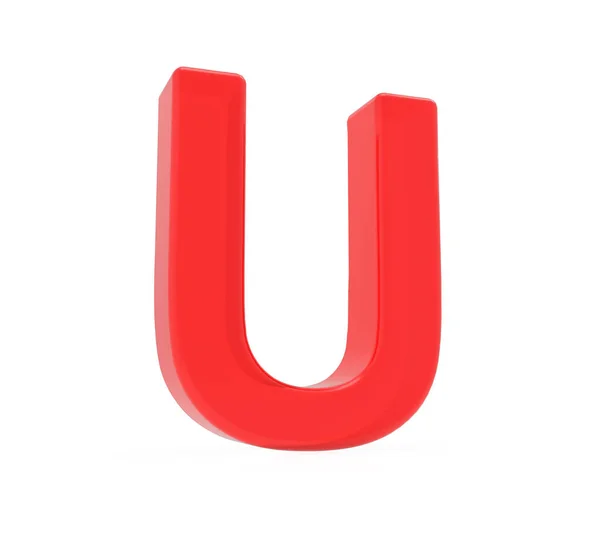 Red letter U — Stock Photo, Image