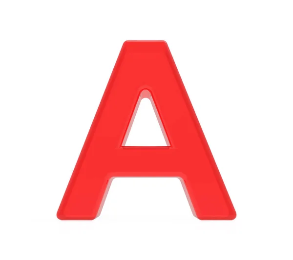 Красная буква А — стоковое фото