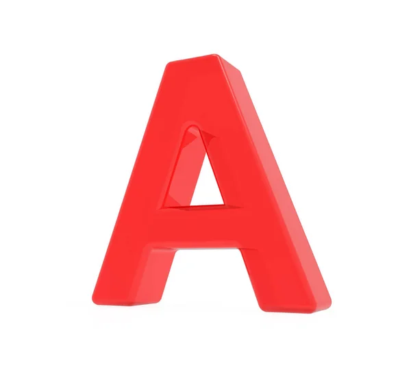 Red letter A — Stock Photo, Image