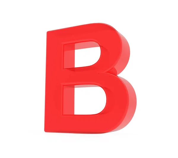 Red letter B — Stock Photo, Image