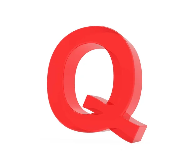 Червона літера Q — стокове фото