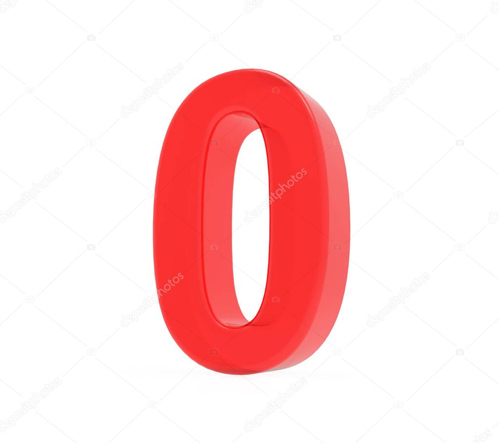 red number 0