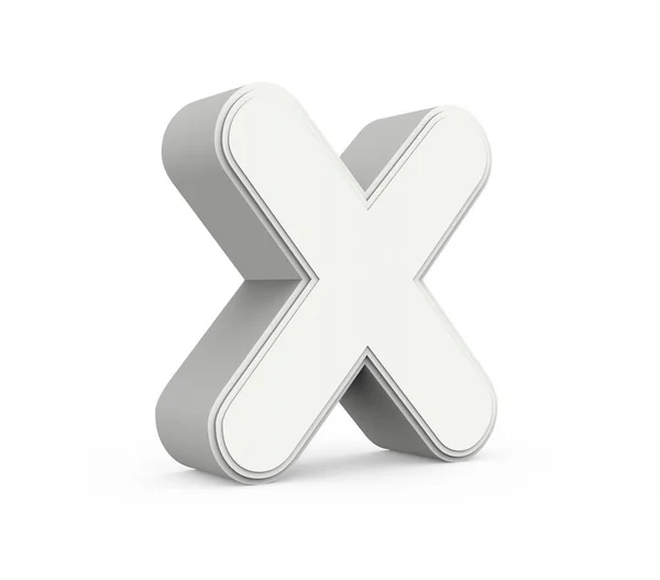 Білий літеру X — стокове фото