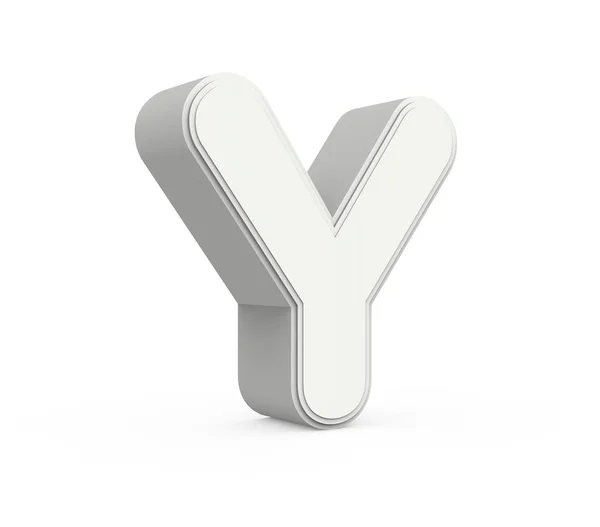 Білий букву Y — стокове фото