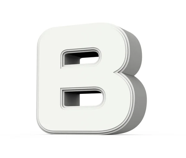 白い文字 B — ストック写真