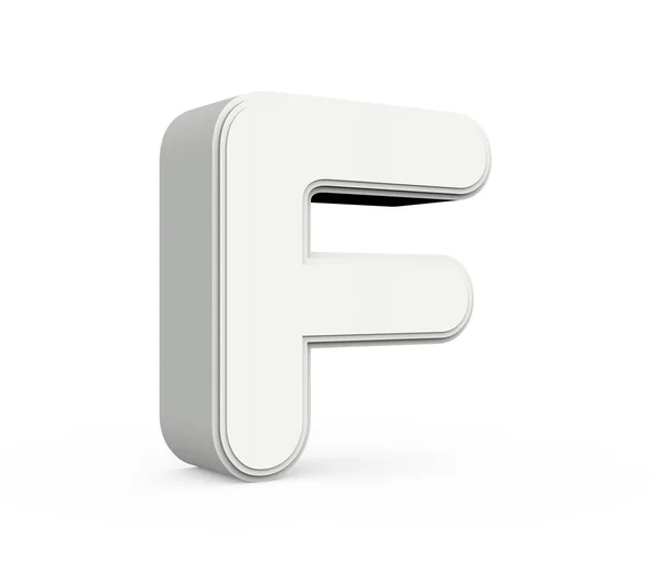 White letter F — Stock Photo, Image