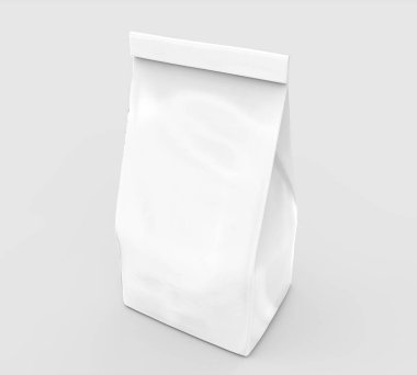 İnci beyaz kahve çekirdeği çanta mockup
